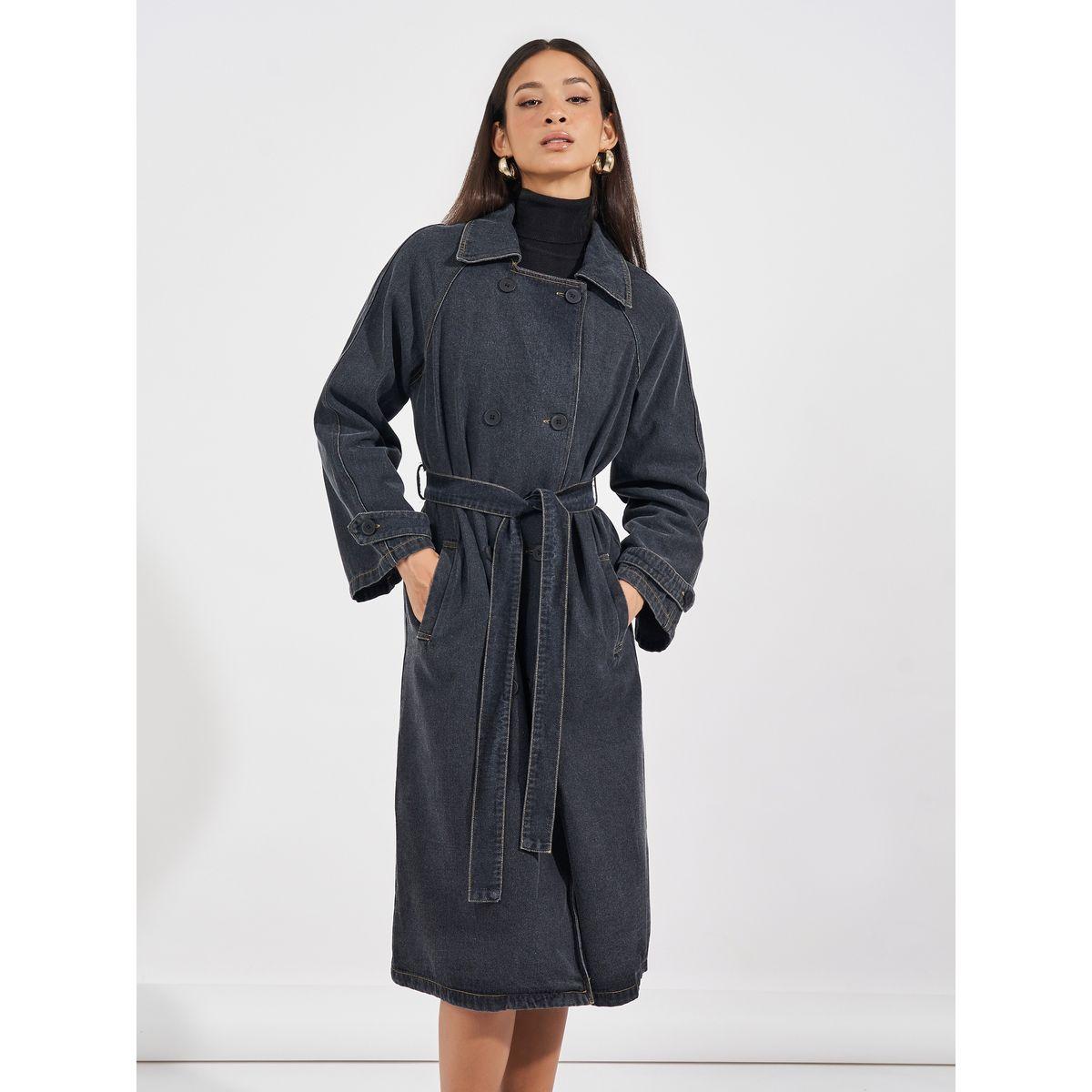 Styli Regular Fit Midi Length Denim Trench Coat-women-clothing-coatsandjackets-coats-image-5