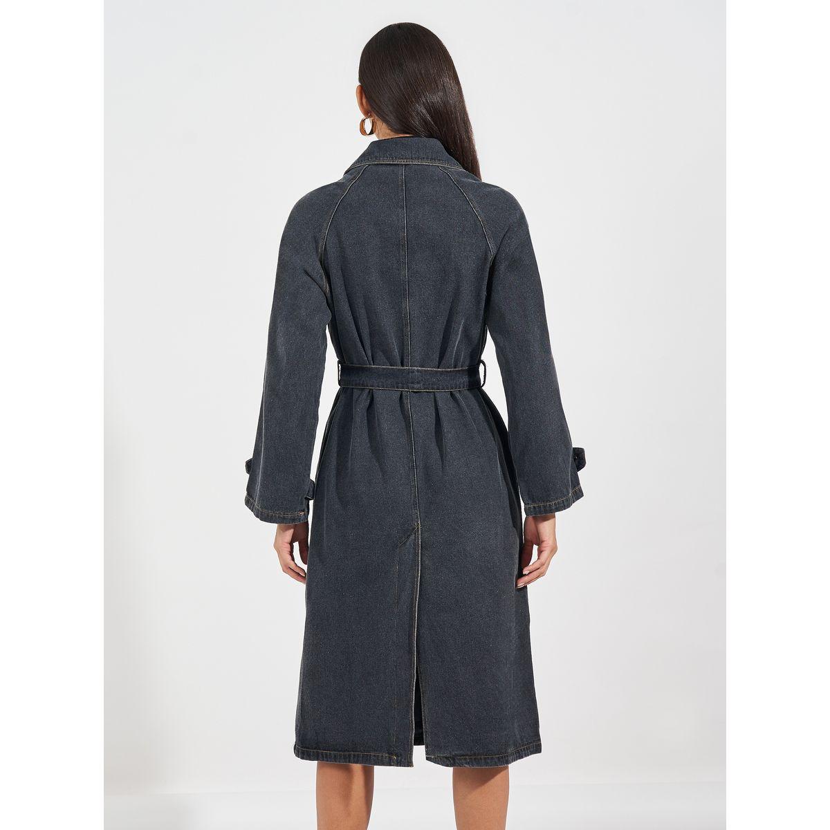 Styli Regular Fit Midi Length Denim Trench Coat-women-clothing-coatsandjackets-coats-image-6