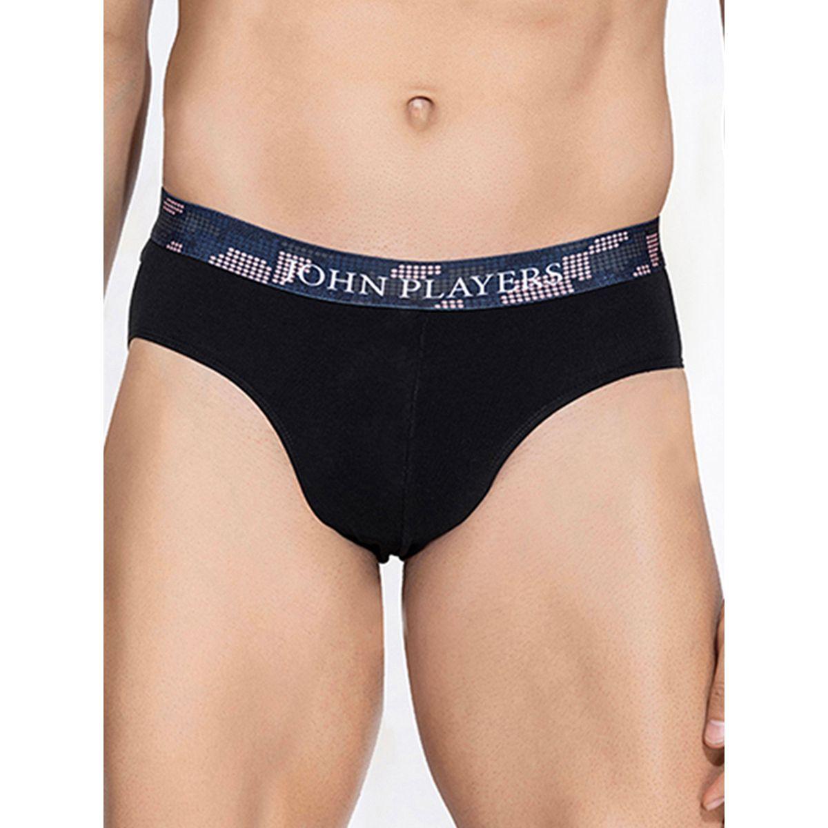 John Player X Styli  Pack of 2 - Classic Cotton Brief with Printed Waistband-men-clothing-innerwear-underwear-image-10