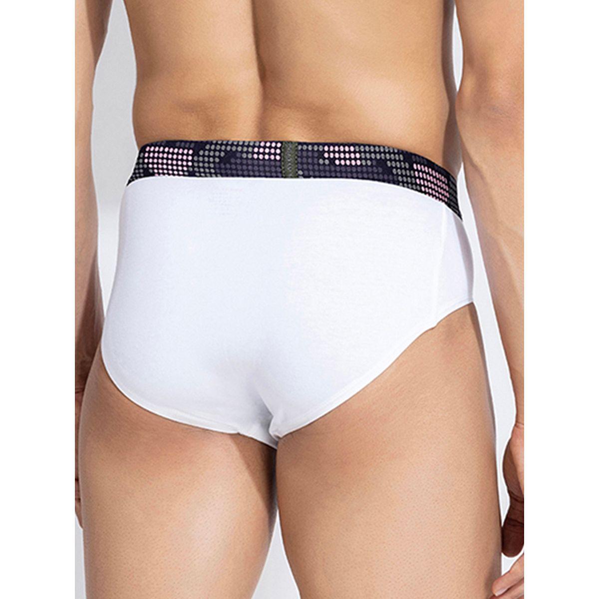 John Player X Styli  Pack of 2 - Classic Cotton Brief with Printed Waistband-men-clothing-innerwear-underwear-image-4
