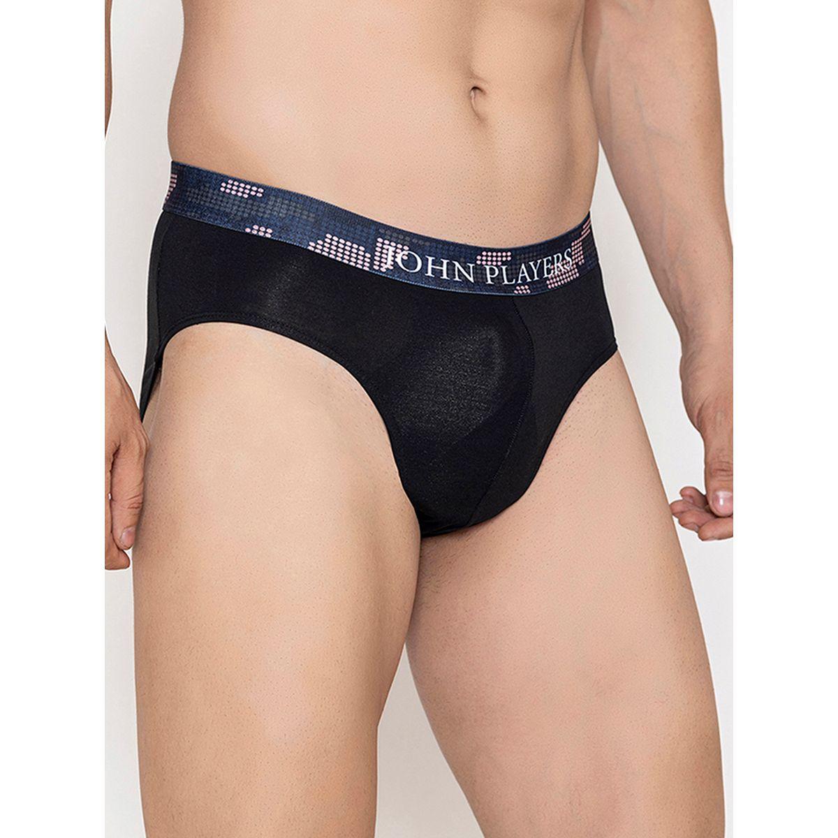 John Player X Styli  Pack of 2 - Classic Cotton Brief with Printed Waistband-men-clothing-innerwear-underwear-image-8