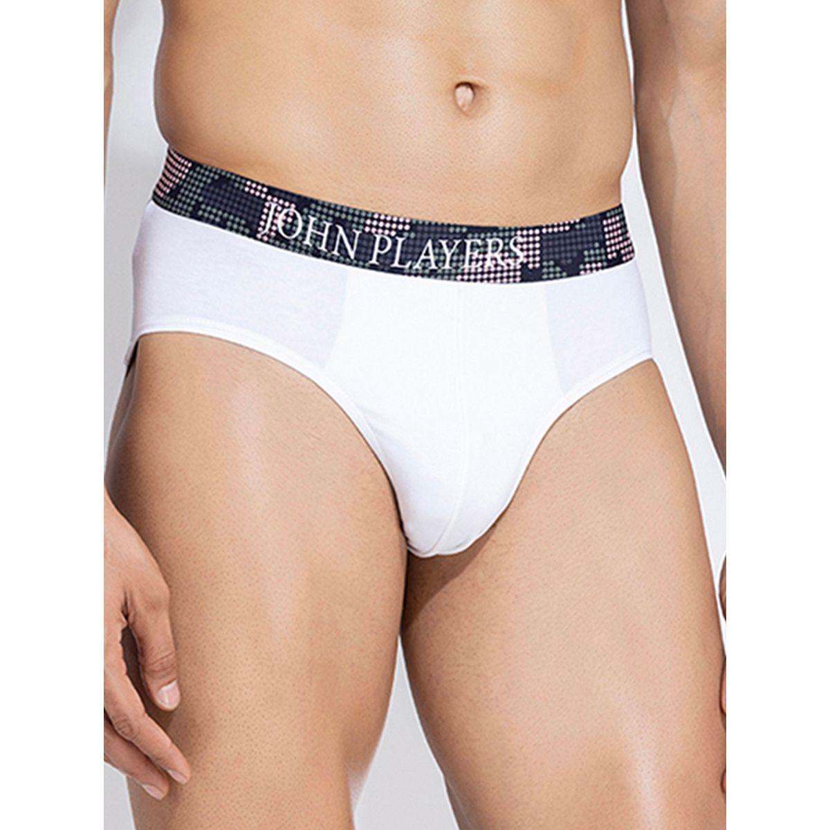 John Player X Styli  Pack of 2 - Classic Cotton Brief with Printed Waistband-men-clothing-innerwear-underwear-image-4