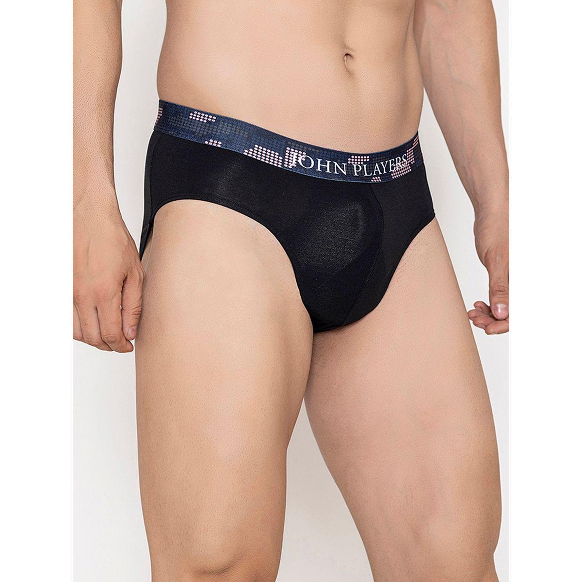 John Player X Styli  Pack of 2 - Classic Cotton Brief with Printed Waistband-men-clothing-innerwear-underwear-image-4