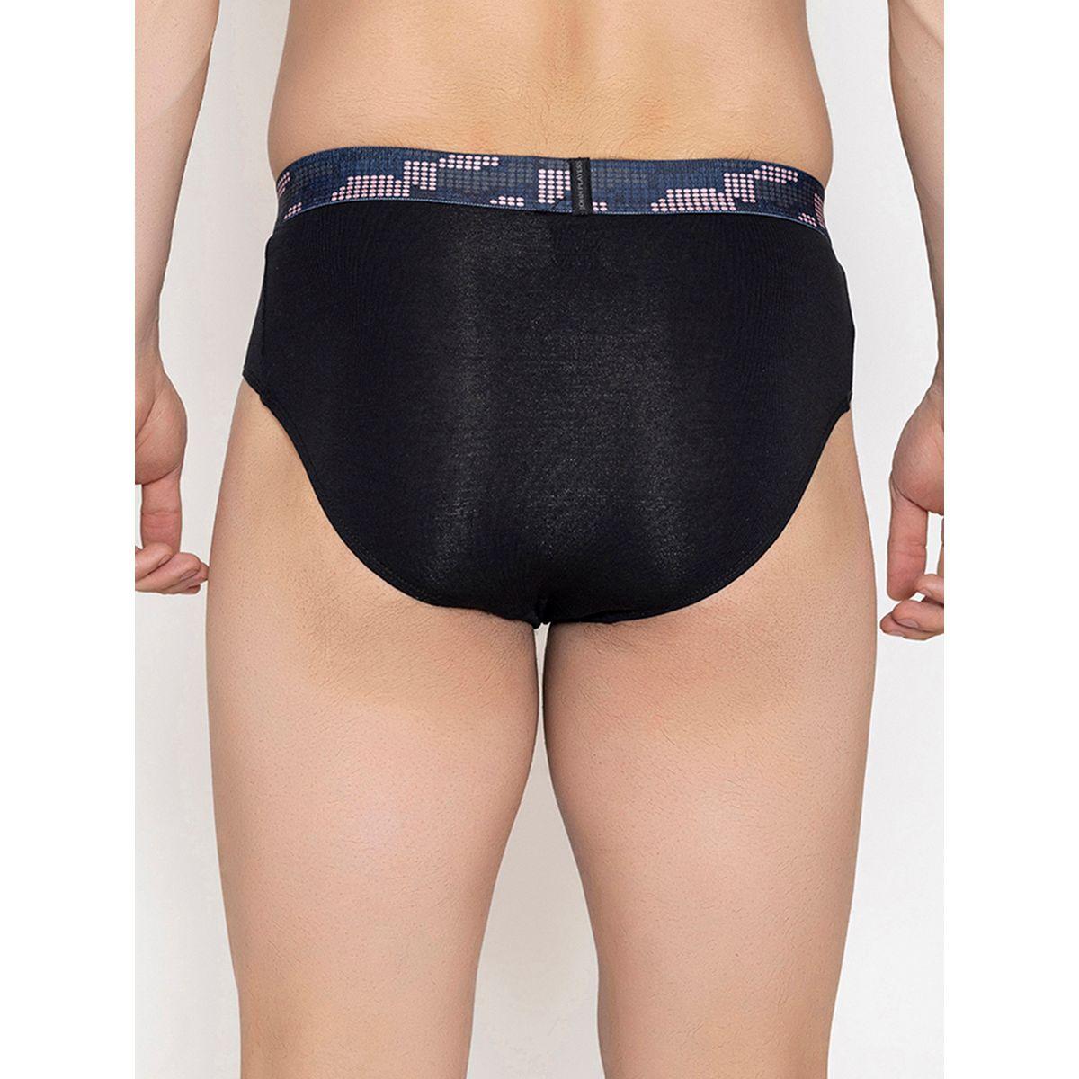 John Player X Styli  Pack of 2 - Classic Cotton Brief with Printed Waistband-men-clothing-innerwear-underwear-image-5