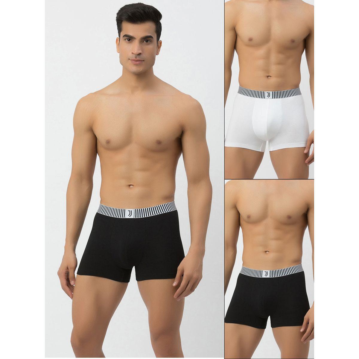 John Player X Styli  Pack of 2 - Striped Waistband Cotton Trunks-men-clothing-innerwear-underwear-image-1