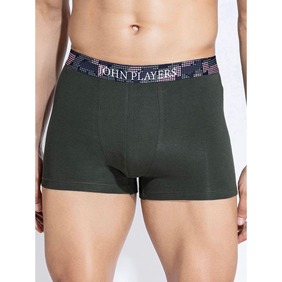 John Player X Styli  Pack of 2 - Classic Cotton Trunks with Printed Waistband-men-clothing-innerwear-underwear-image-10
