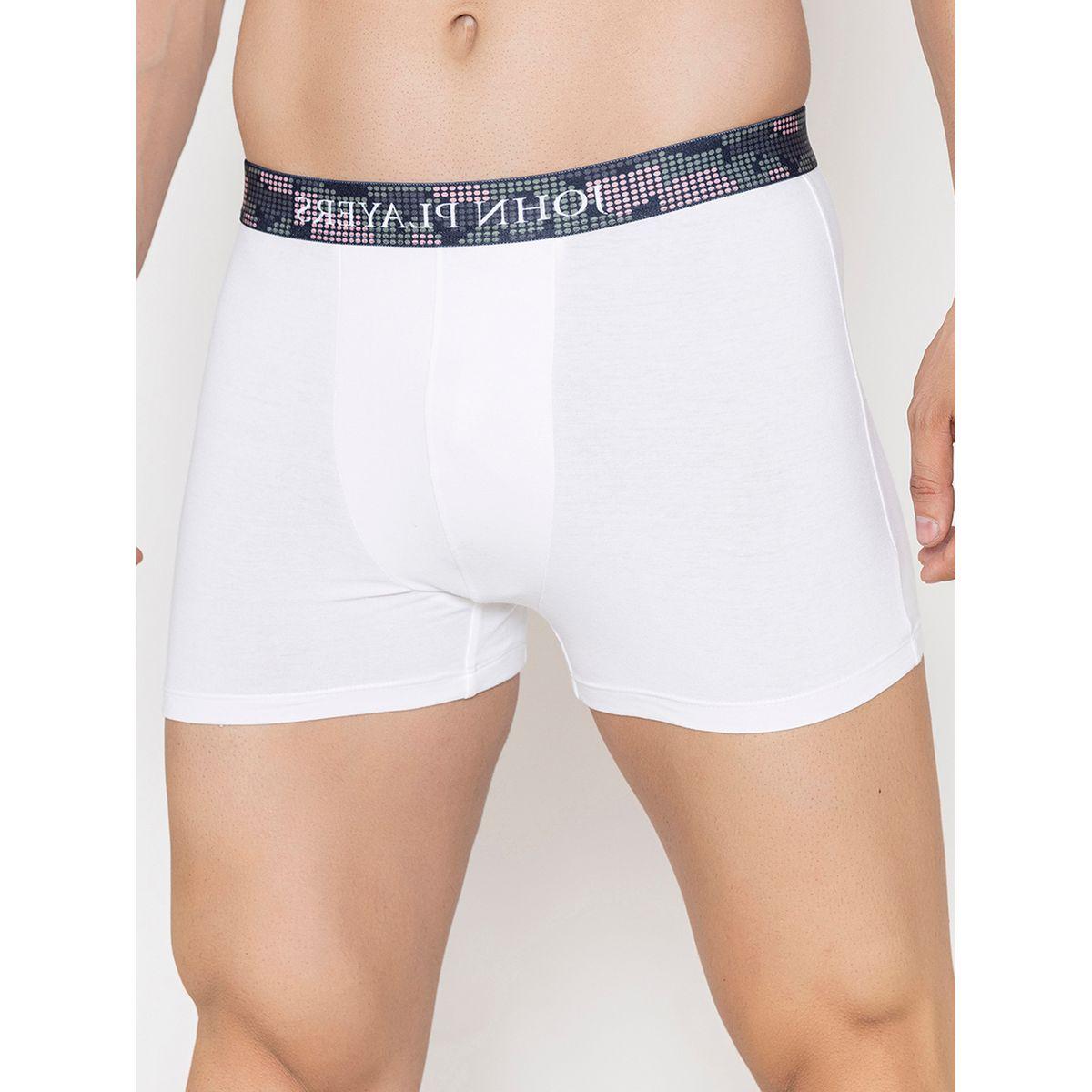 John Player X Styli  Pack of 2 - Classic Cotton Trunks with Printed Waistband-men-clothing-innerwear-underwear-image-4