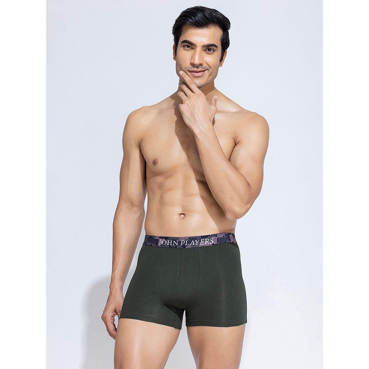 John Player X Styli  Pack of 2 - Classic Cotton Trunks with Printed Waistband-men-clothing-innerwear-underwear-image-7
