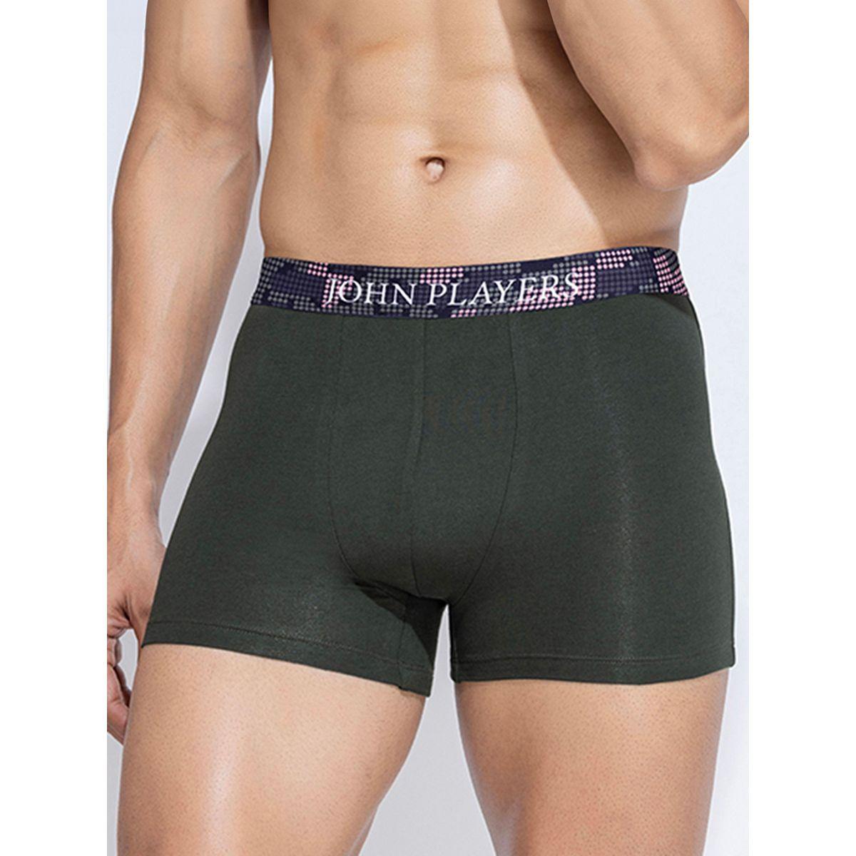 John Player X Styli  Pack of 2 - Classic Cotton Trunks with Printed Waistband-men-clothing-innerwear-underwear-image-8