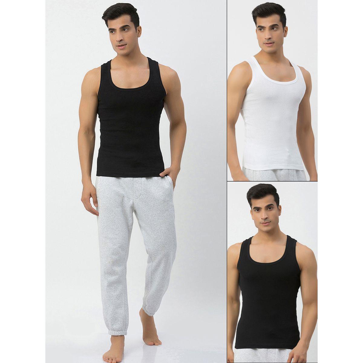 John Player X Styli  Pack of 2 - Classic Ribbed Cotton Vest-men-clothing-tshirtsandpolos-tshirts-image-1