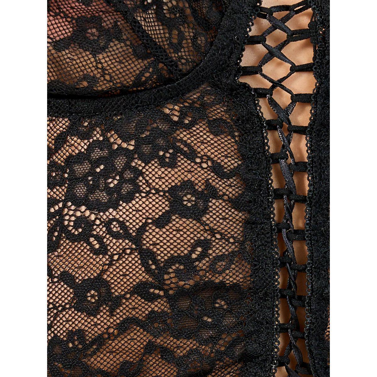 مجموعة من 3 - بلوزة قصيرة وتنورة قصيرة مع ثونغ-women-clothing-lingerie-lingeriesets-image-2