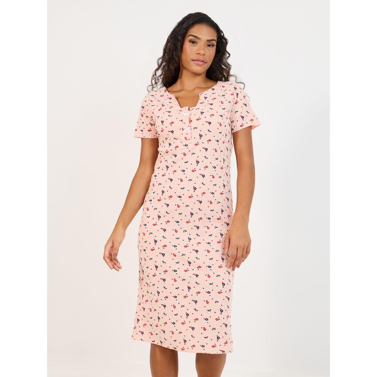 قميص نوم مطبع بالكامل بطبعة زهور-women-clothing-nightwear-nighties-image-2