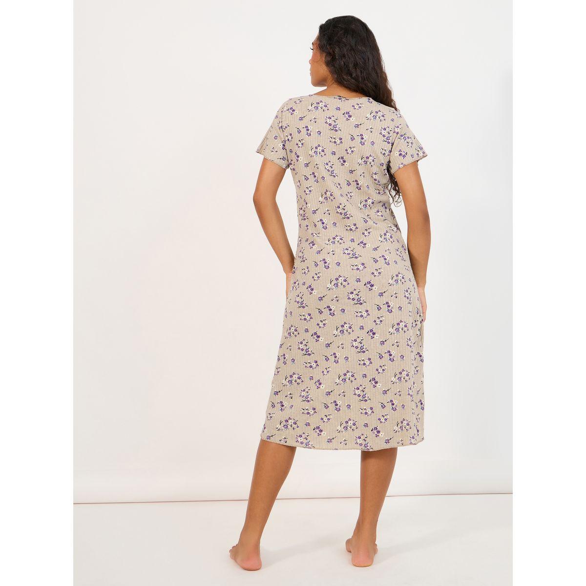 قميص نوم مطبع بالكامل بطبعة زهور-women-clothing-nightwear-nighties-image-4