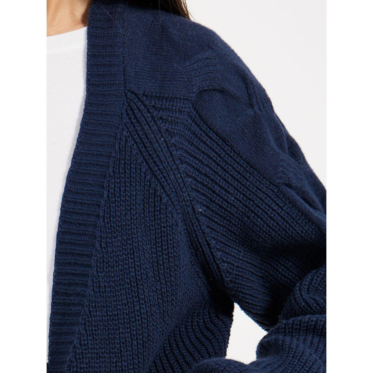 كارديجان طويل مفتوح بقصة عادية-women-winterwear-cardigansandjumpers-cardigans-image-3