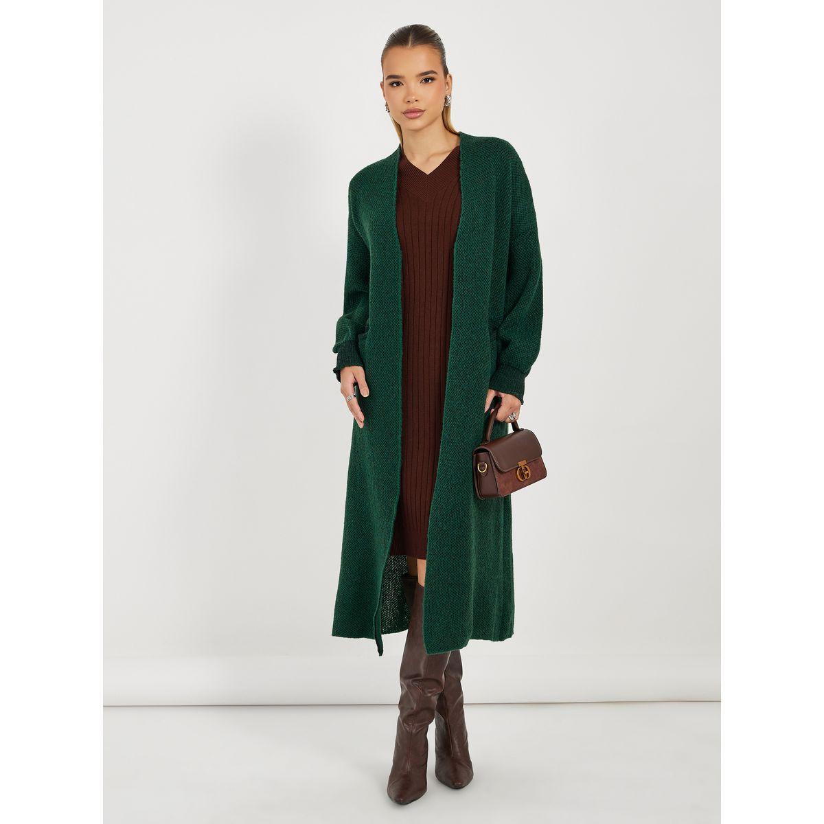 Styli Regular Fit Midi Length Front Open Cardigan-women-winterwear-cardigansandjumpers-cardigans-image-1
