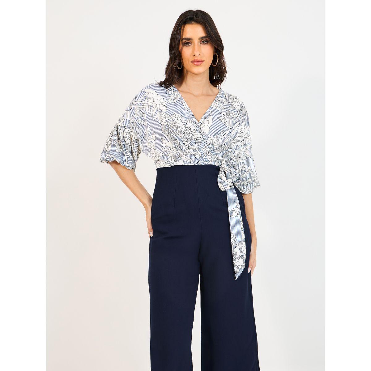 Styli Wide Leg Front Wrap Printed Jumpsuit-women-clothing-jumpsuits-image-2