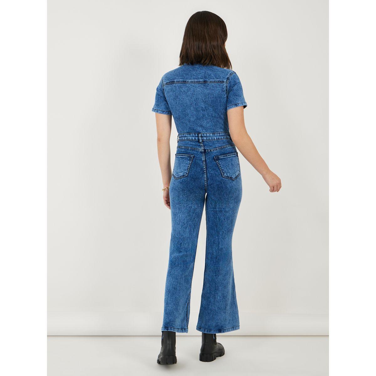 Styli Button Front Detail Flared Denim Jumpsuit-women-clothing-jumpsuits-image-4