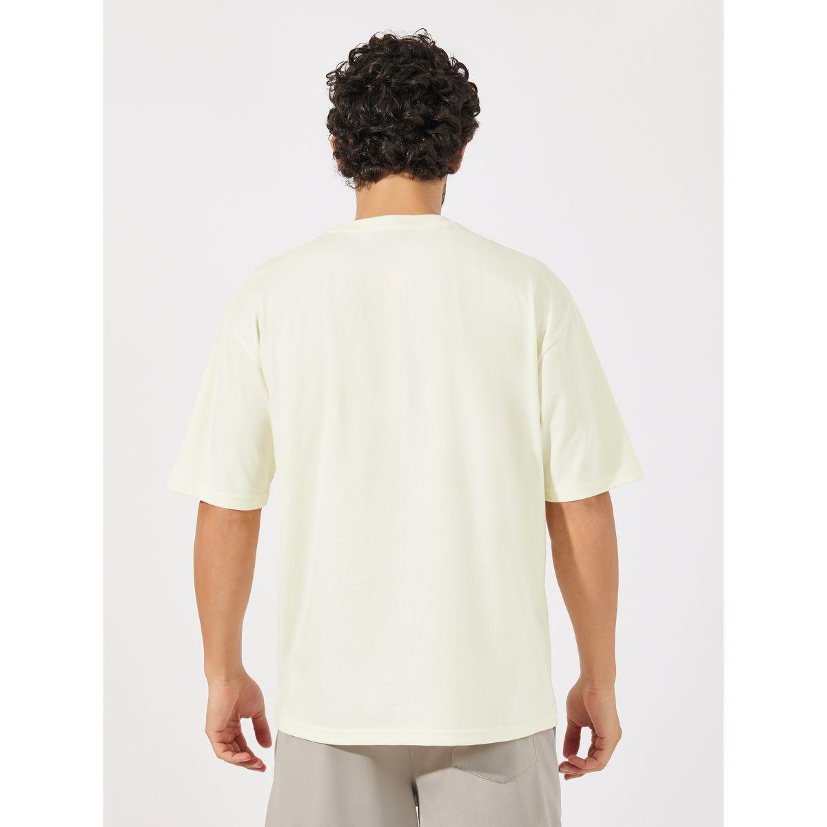 تيشيرت فضفاض بتداخلات مخططة وأكمام قصيرة-men-clothing-sportswearandactivewear-tshirtsandpolos-image-1