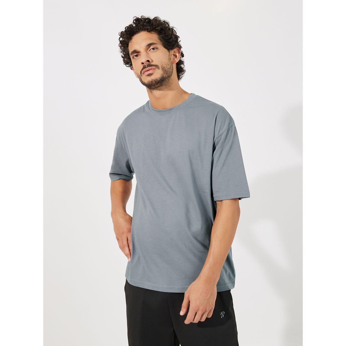Styli Active Oversized Back Slogan Workout T-Shirt-men-clothing-sportswearandactivewear-tshirtsandpolos-image-3