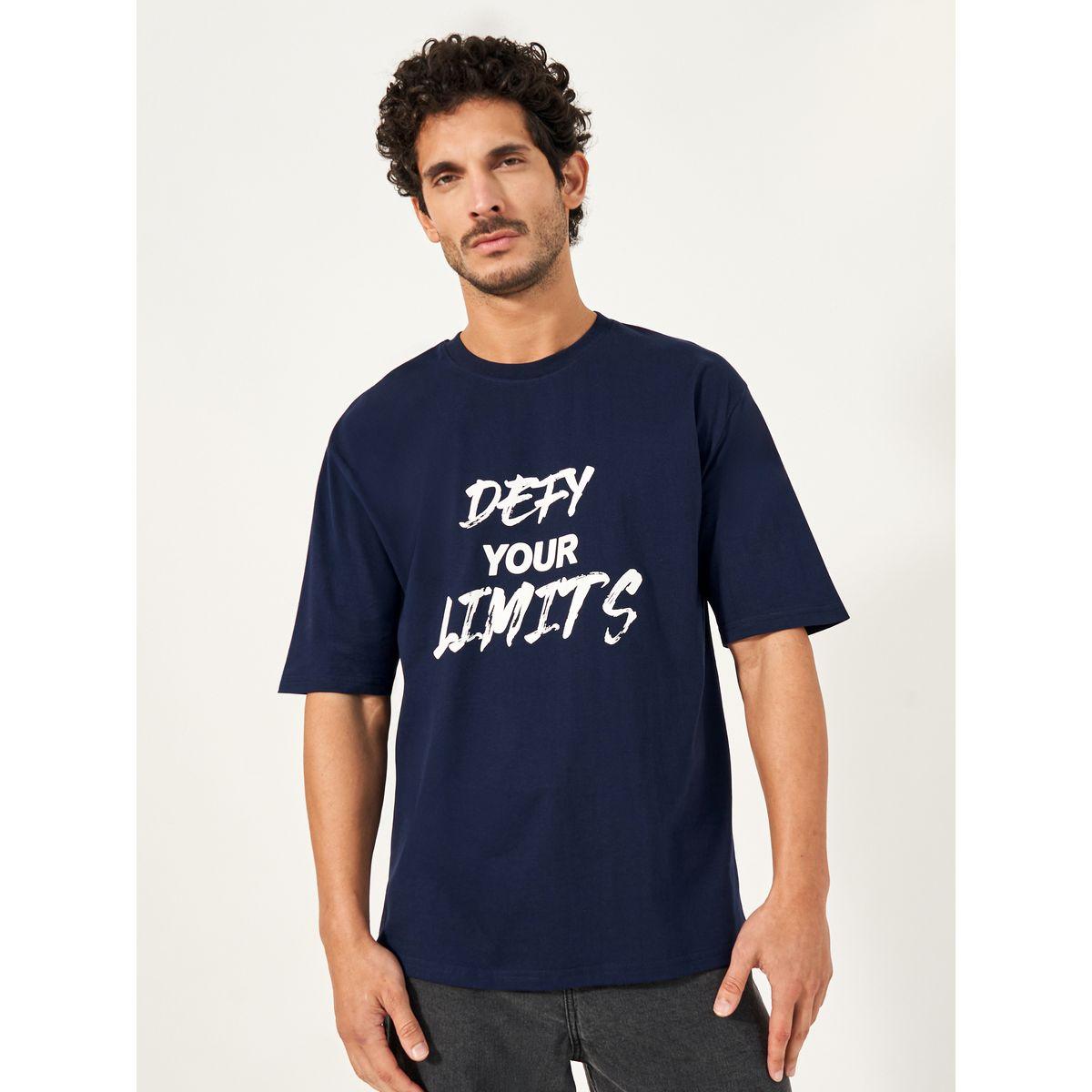 Oversized Chest Slogan Workout T-Shirt-men-clothing-sportswearandactivewear-tshirtsandpolos-image-1