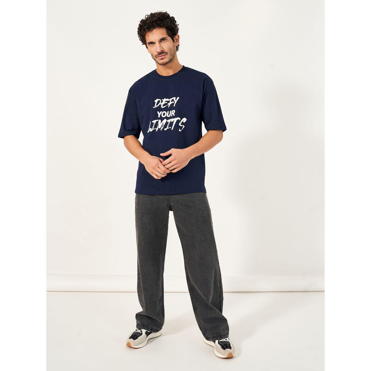 تيشيرت فضفاض للتدريب بطبعة كتابة-men-clothing-sportswearandactivewear-tshirtsandpolos-image-2