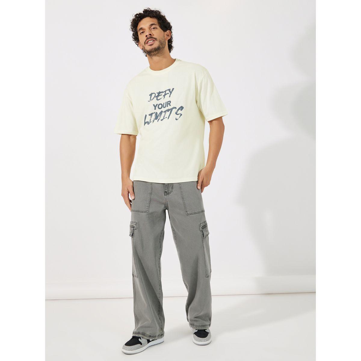 Styli Active Oversized Slogan Print Workout T-Shirt-men-clothing-sportswearandactivewear-tshirtsandpolos-image-2