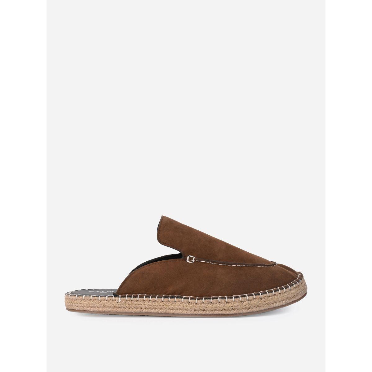 Styli Faux Suede Espadrilles with Contrast Binding-men-shoes-loafersandmoccasins-image-5