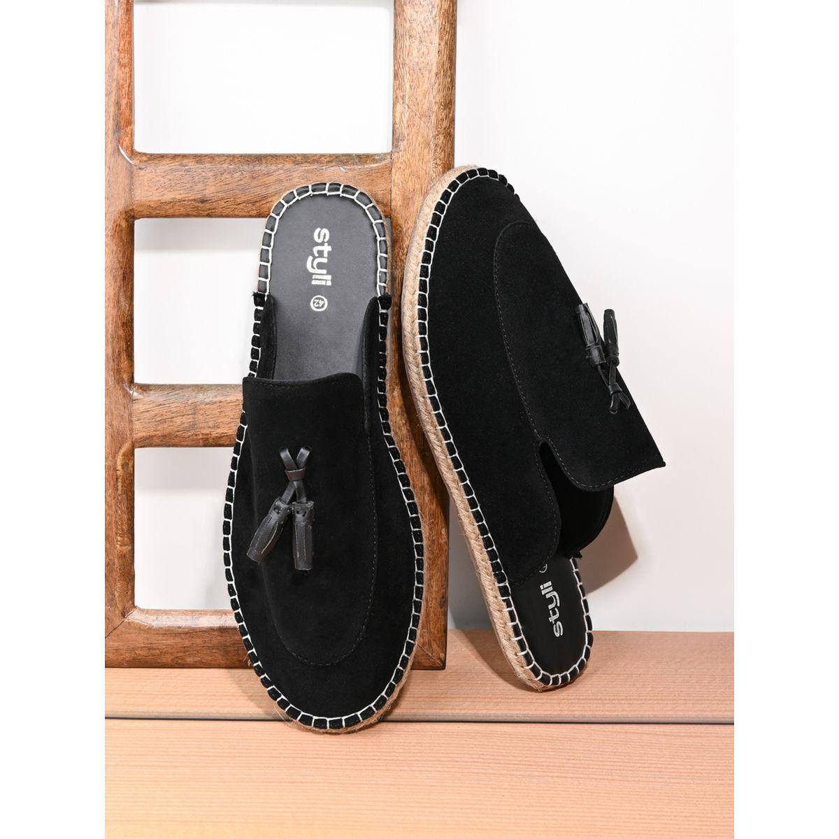 Styli Faux Suede Mule Espadrilles with Tassel-men-shoes-loafersandmoccasins-image-1