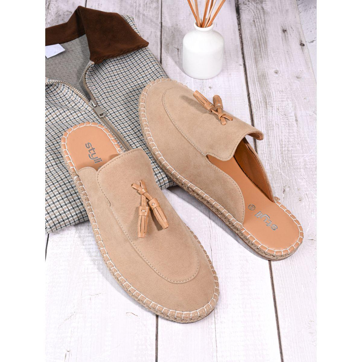 Styli Faux Suede Mule Espadrilles with Tassel-men-shoes-loafersandmoccasins-image-1