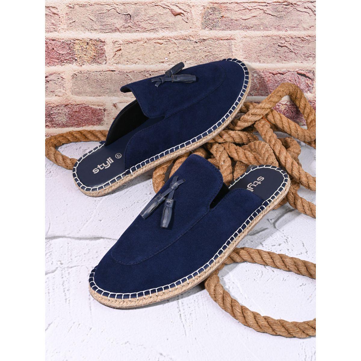 Styli Faux Suede Mule Espadrilles with Tassel-men-shoes-loafersandmoccasins-image-1