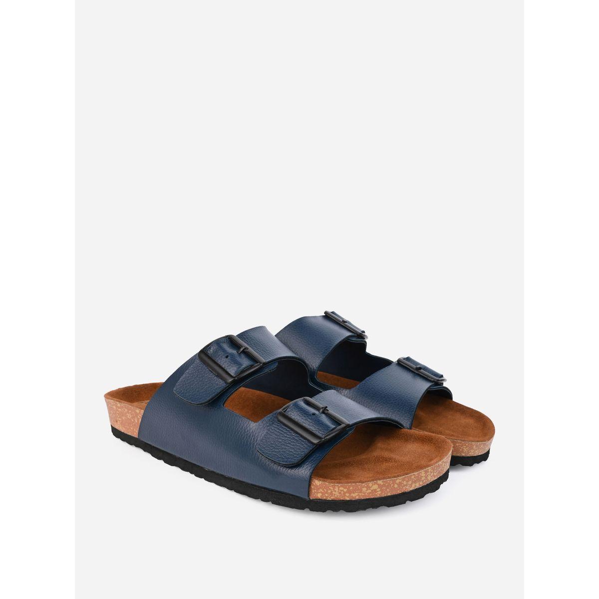 Styli Buckle Double Strap Thick Sole Casual Sandals-men-shoes-sandals-image-2