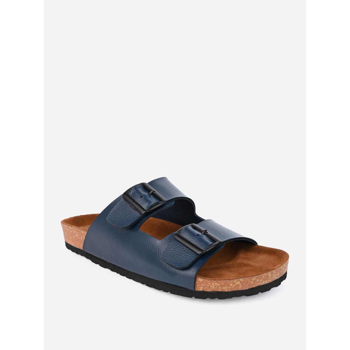 Styli Buckle Double Strap Thick Sole Casual Sandals-men-shoes-sandals-image-3