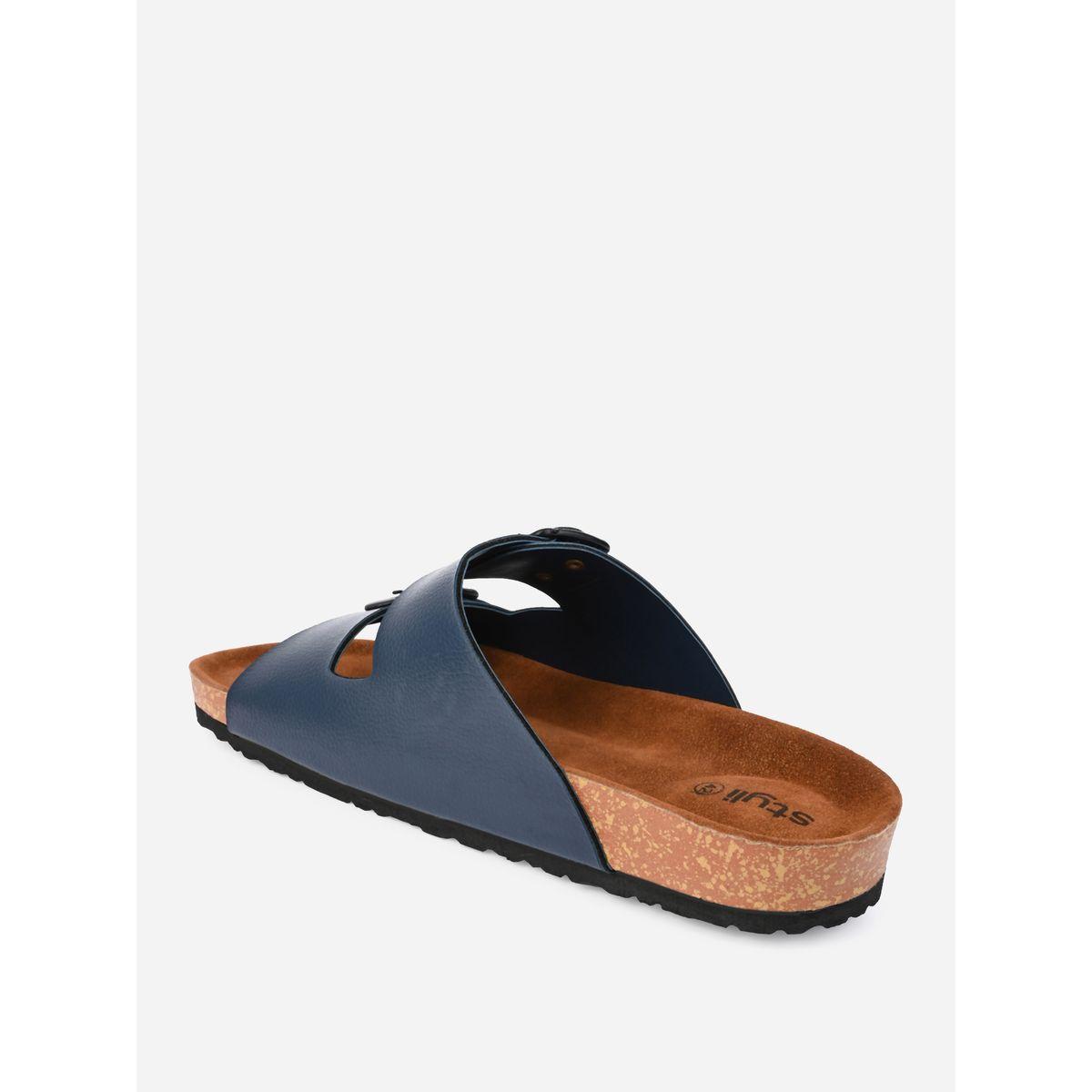 Styli Buckle Double Strap Thick Sole Casual Sandals-men-shoes-sandals-image-4