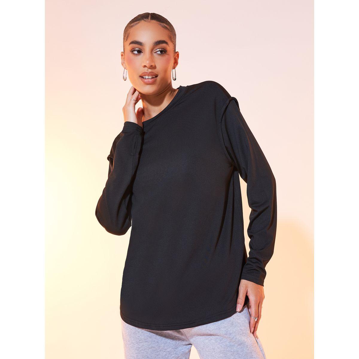 Styli Oversized Long Sleeve T-Shirt with Dropped Shoulder-women-clothing-tshirts-image-1