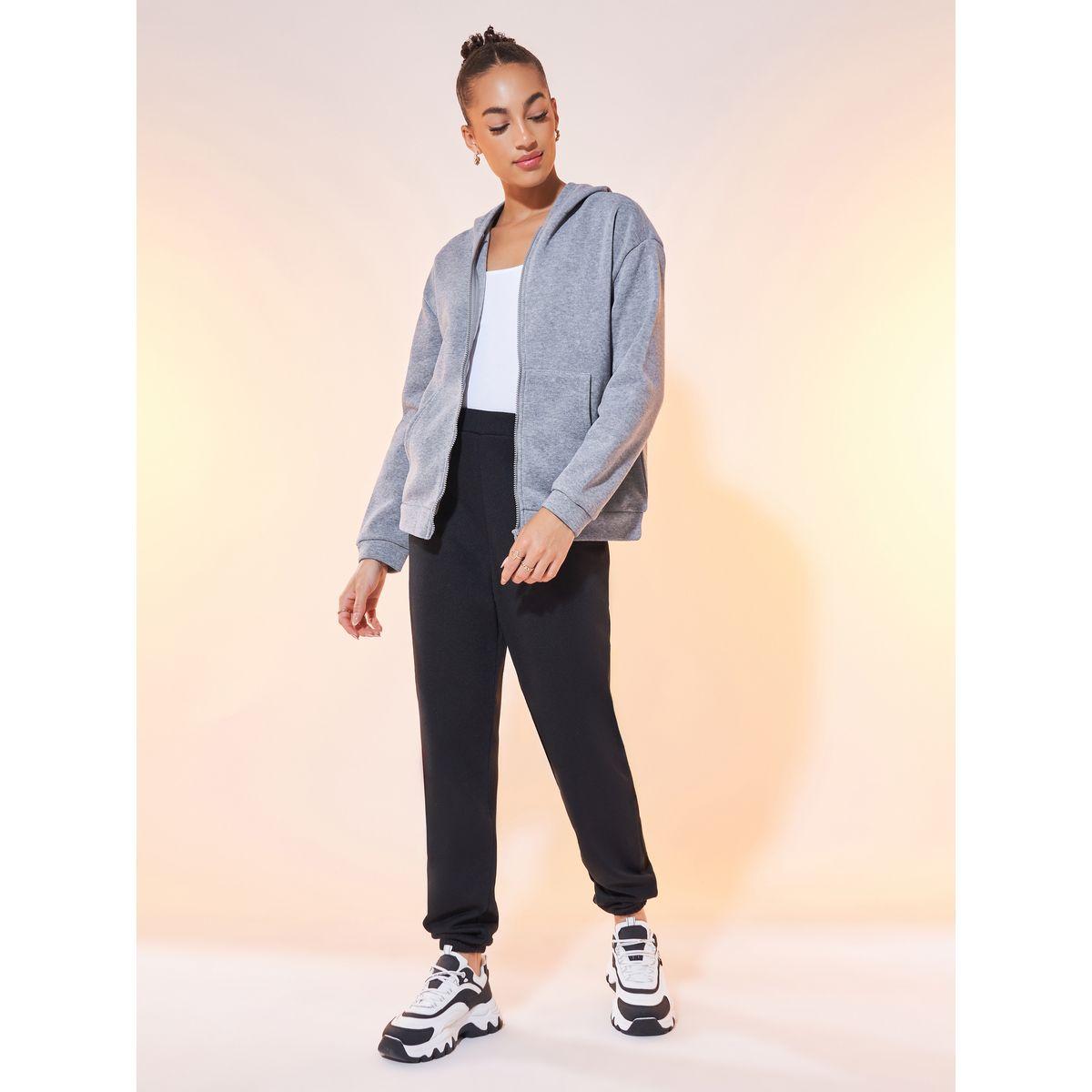 جاكيت سادة بياقة هودي وسحَّاب غلق-women-winterwear-coatsandjackets-jackets-image-3
