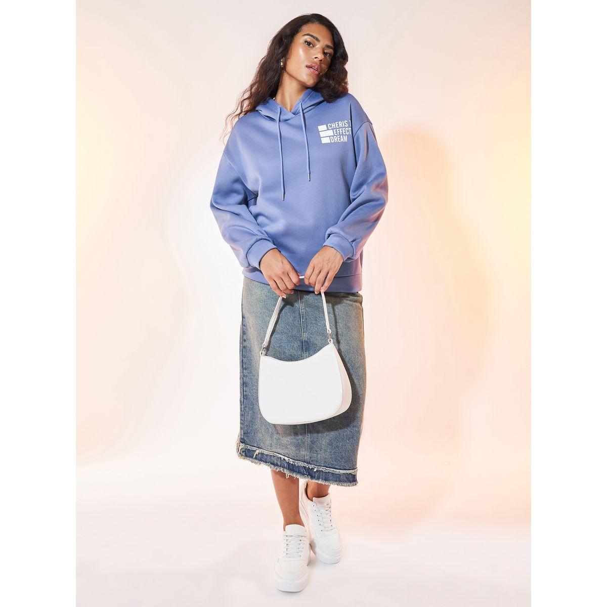 Styli Slogan Print Drawstring Hoodie with Dropped Shoulder-women-winterwear-hoodiesandsweatshirts-hoodies-image-2