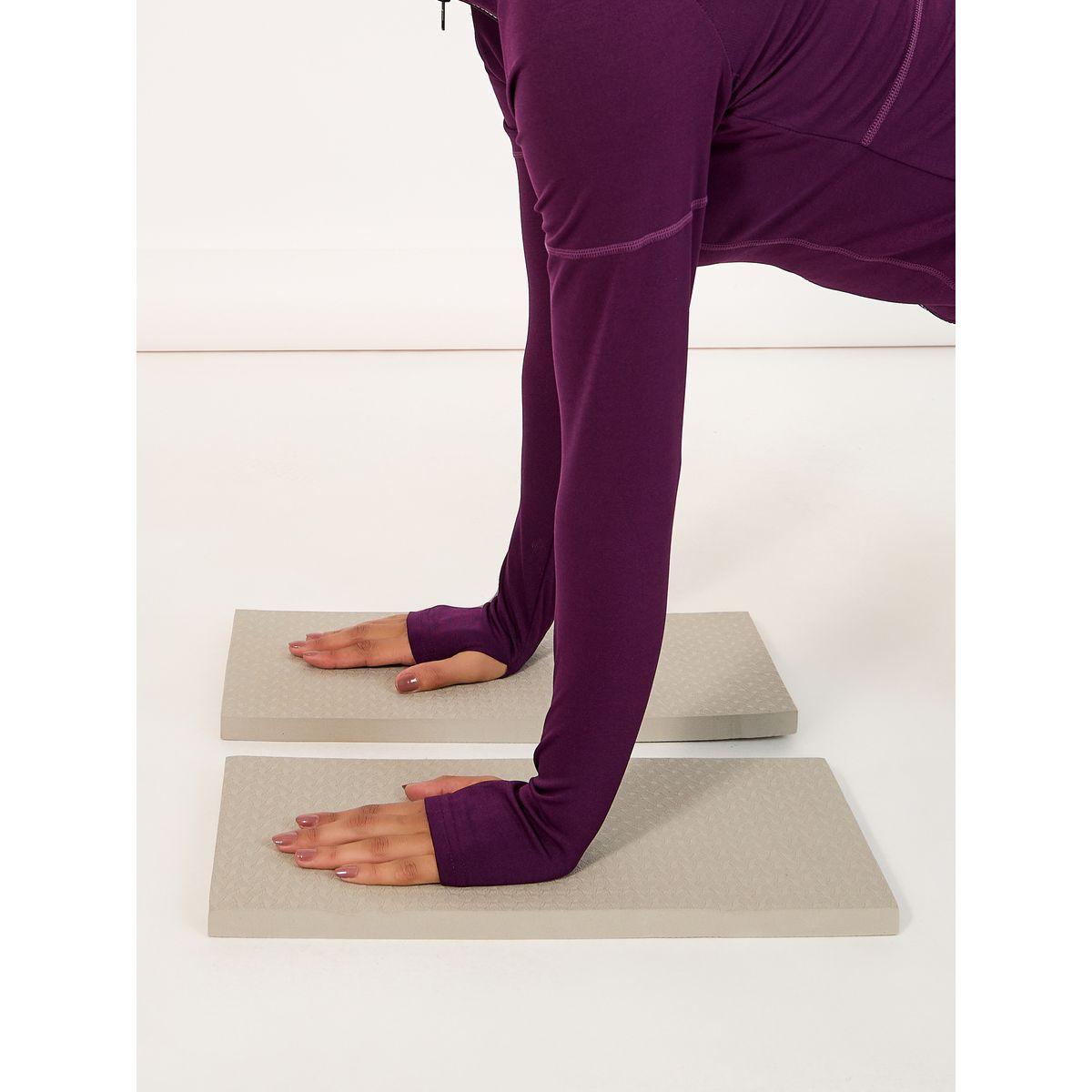 Styli Active Pack of 2 - Extra Cushion Placement Yoga Mat - 45x20x2-sports-gear-gym-image-1