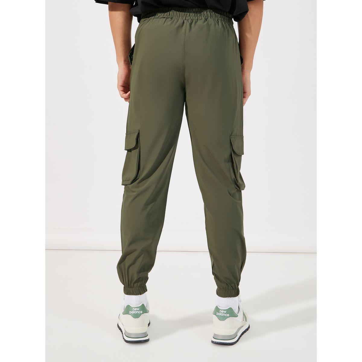 Styli Slim Fit Cargo Joggers with Elasticated Hem-men-clothing-bottoms-joggers-image-4