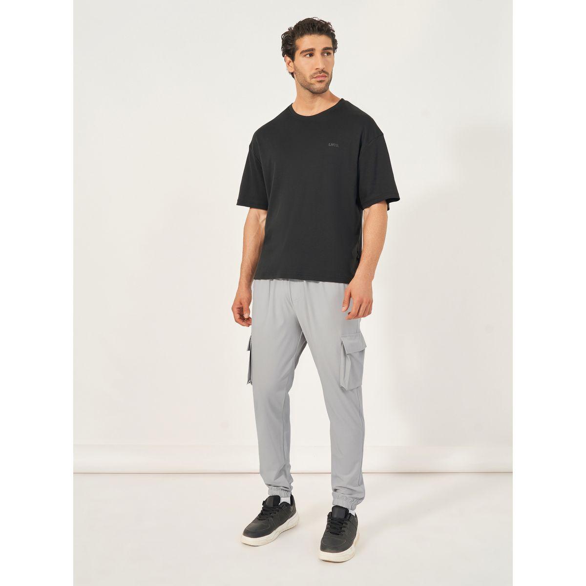 Styli Slim Fit Cargo Joggers with Elasticated Hem and Drawcord-men-clothing-bottoms-joggers-image-2