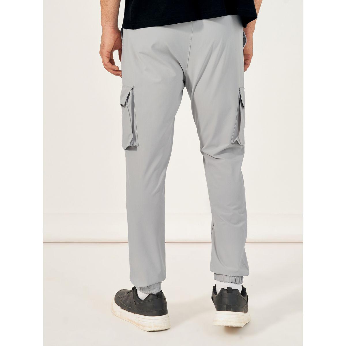 Styli Slim Fit Cargo Joggers with Elasticated Hem and Drawcord-men-clothing-bottoms-joggers-image-4