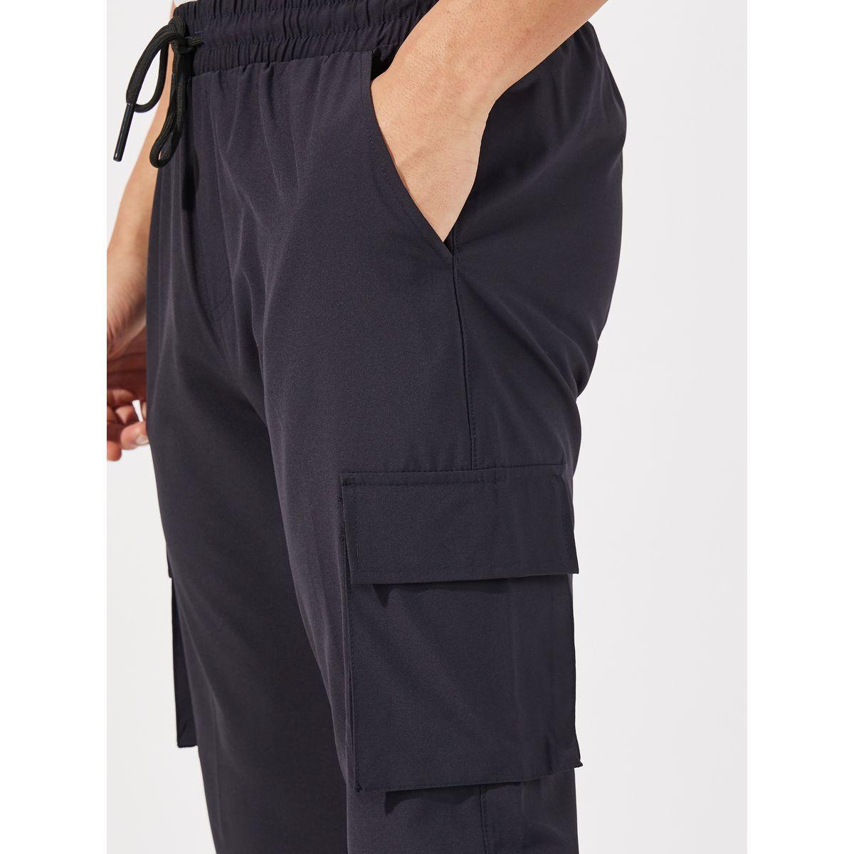 Styli Slim Fit Cargo Joggers with Elasticated Hem and Drawcord-men-clothing-bottoms-joggers-image-3