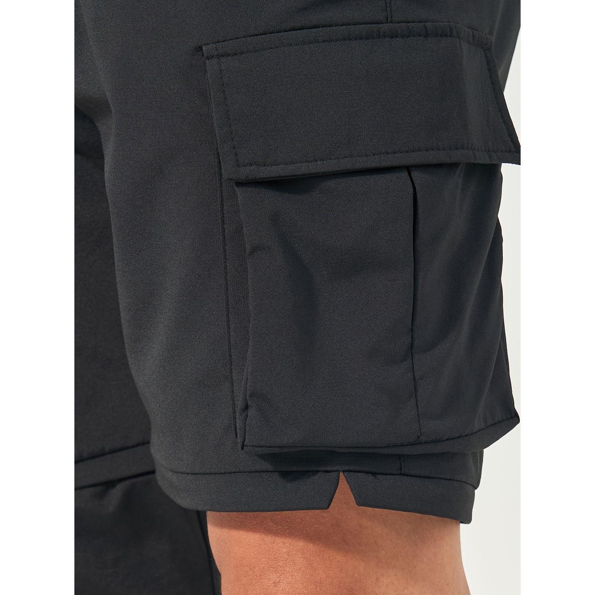 Styli Convertible Slim Fit Cargo Joggers with Elasticated Hem and Drawcord-men-clothing-bottoms-joggers-image-3
