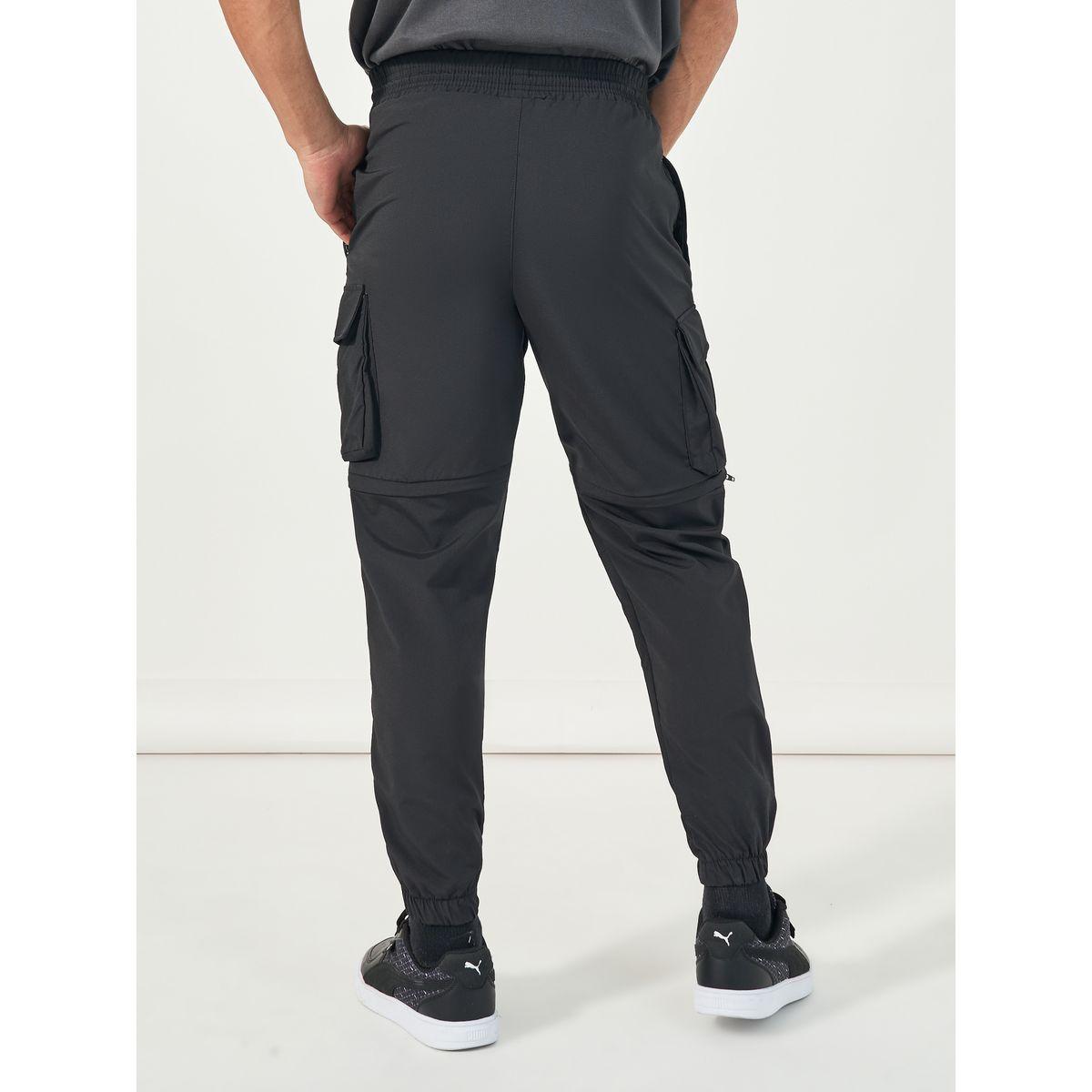 Styli Convertible Slim Fit Cargo Joggers with Elasticated Hem and Drawcord-men-clothing-bottoms-joggers-image-4