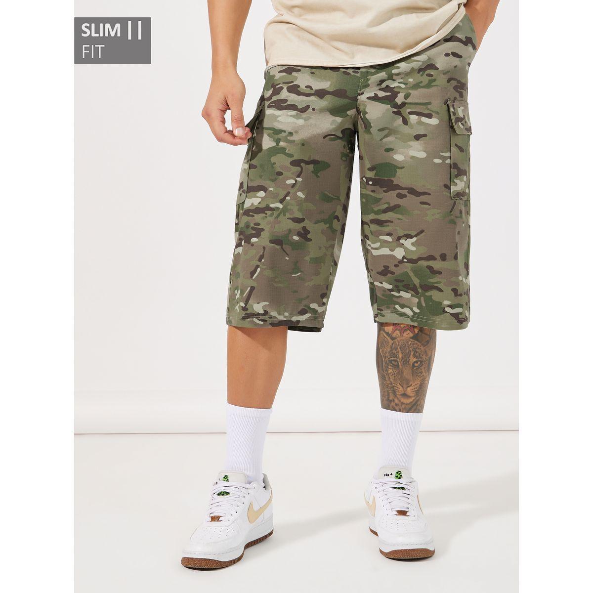 شورت كارجو بقصة سليم فت وخصر-men-clothing-bottoms-shorts-image-1