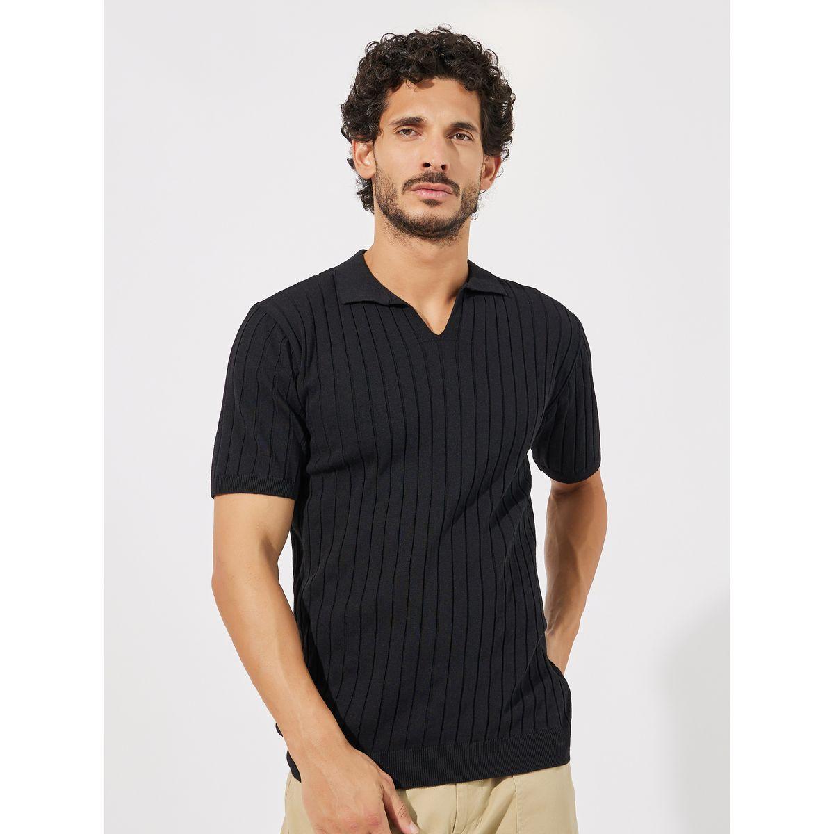 Styli Patterned Striped Flat Knit Regular Fit Polo-men-clothing-tshirtsandpolos-tshirts-image-1