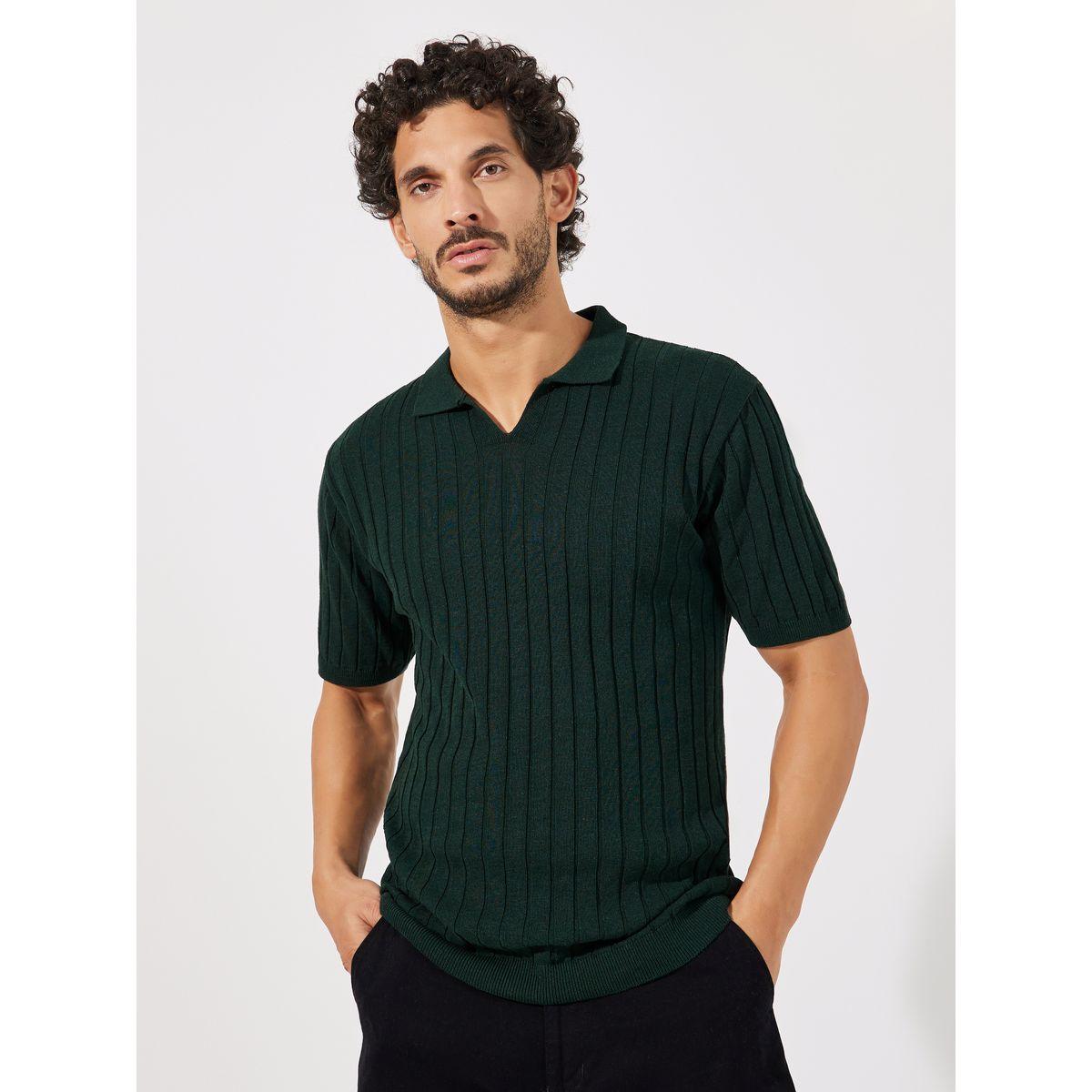 Styli Patterned Striped Flat Knit Regular Fit Polo-men-clothing-tshirtsandpolos-tshirts-image-1
