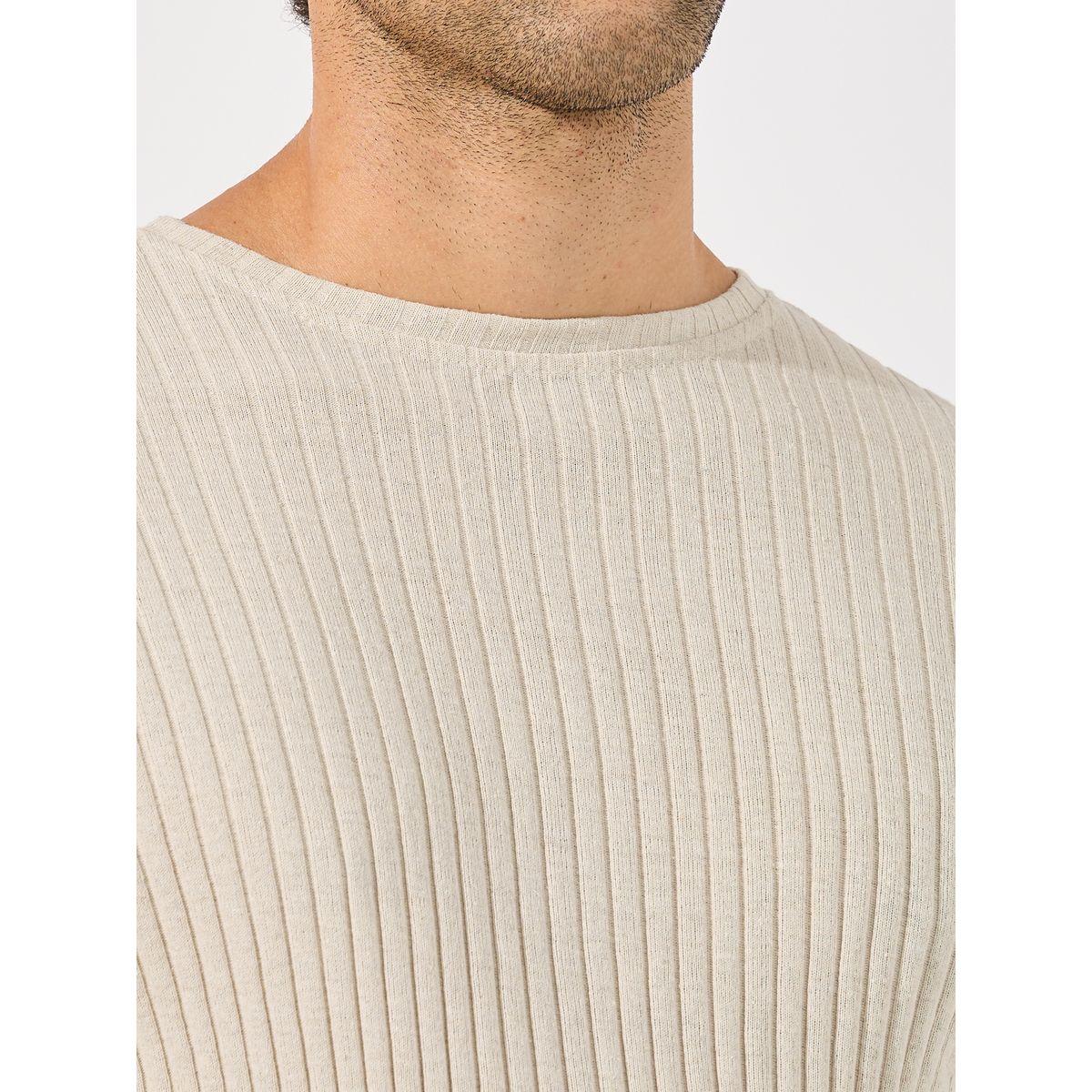 Styli Textured Flat Knit Regular T-Shirt-men-clothing-tshirtsandpolos-tshirts-image-3