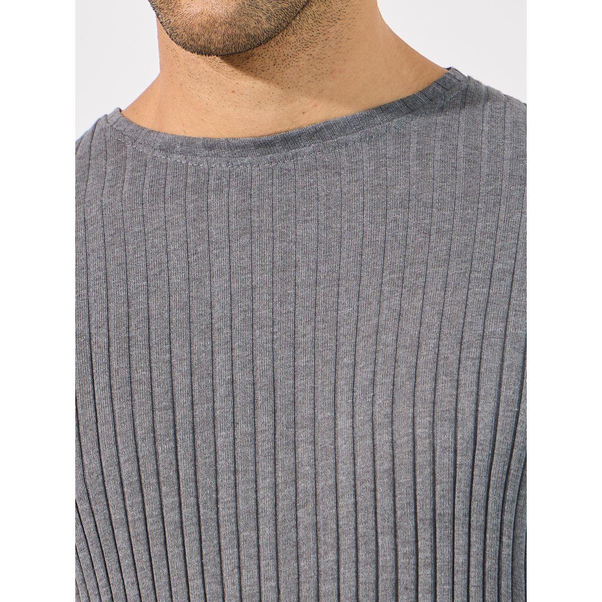 Styli Textured Flat Knit Regular T-Shirt-men-clothing-tshirtsandpolos-tshirts-image-3