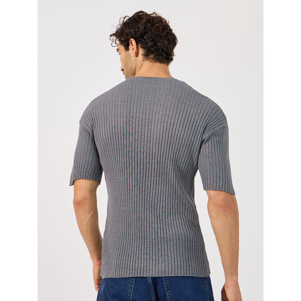 Styli Textured Flat Knit Regular T-Shirt-men-clothing-tshirtsandpolos-tshirts-image-4