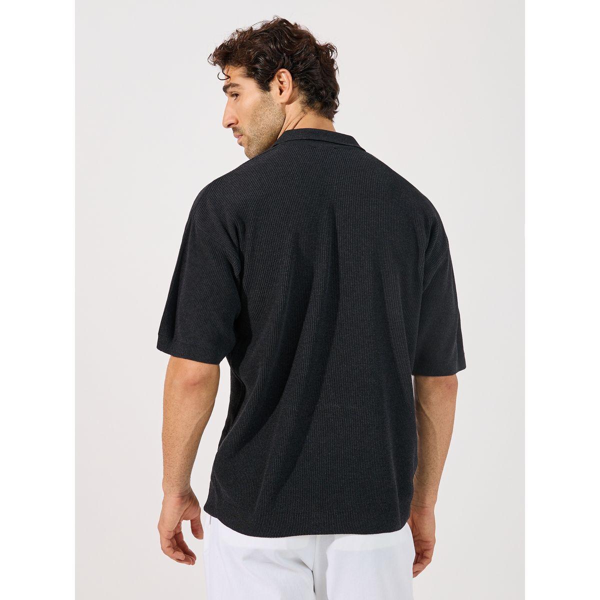 Styli Flat Knit Regular Fit Zipper Polo-men-clothing-tshirtsandpolos-tshirts-image-4